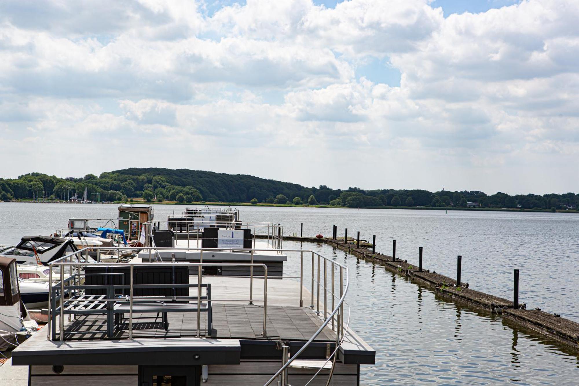 Ostsee Hausboot Schleswig Ostseeblick 1 Zewnętrze zdjęcie